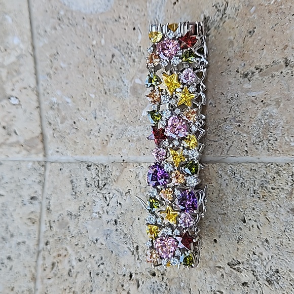 Charles Winston for JTV Sterling Silver & Bella Luce Gemstone Bracelet - Picture 16 of 16